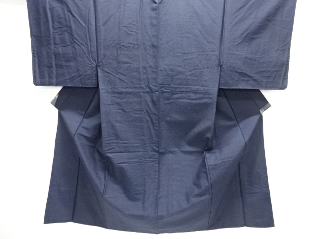 横段織り出し手織り紬男物着物アンサンブル